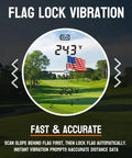 Compact Golf Rangefinder With Slope Mode And Magnetic Mount Tournament Legal Yardage Calculator For Precise Distances On Any Terrain Dope Pin Seeker And Budget Friendly For Practice Rounds And Course Play. golf rangefinder display with flag lock vibration