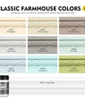 Chalk Furniture Paint Set With Nine Colors In Ultra Matte Finish, 60 Ml Bottles, Includes Liquid Wax, 2 Brushes, 3 Sandpapers