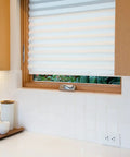 No Tools Light Filtering Pleated Paper Shade White 36 Inch Wide By 72 Inch Long Cordless Privacy Shade Pack Of 6 in kitchen