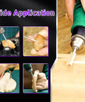 Wood Carving Bits Set For Rotary Tools With 1/8 Inch Shank Five Piece Assortment in action sculpting wood details