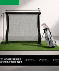 Launch Pro Circle B Edition Launch Monitor Bundle With Golf Course GPS The Net Return Home Pro Turf Mat and golf bag