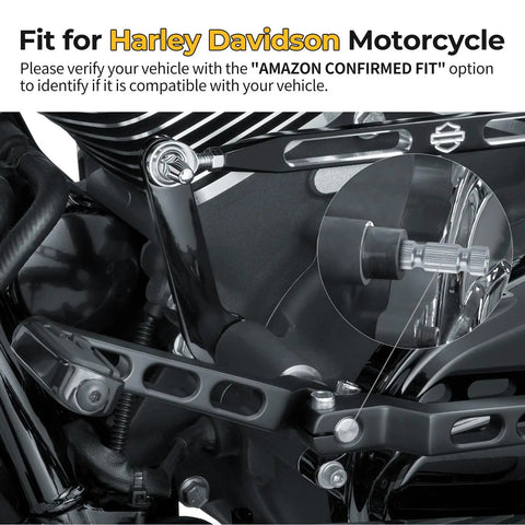Harley Davidson Shifter Shaft 33709-82A Replacement For Electra Glide Road King Road Glide Street Glide Tour Glide And Tri Glide 1983 To 2016 installed on Harley touring bike
