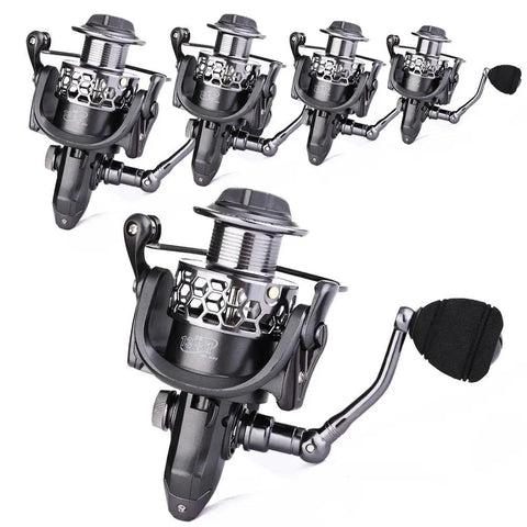 Focus on five Lightweight Ultra Smooth Aluminum Spinning Fishing Reels with Graphite Spool and CNC Aluminum Handle