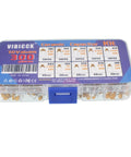 Monolithic Ceramic Capacitor Assortment Kit For Repairs And Prototyping, 300 Pieces, 10 Capacitance Values in box
