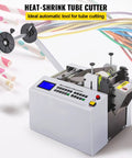 Electric Heat Shrink Tube Cutter With 250W Motor And Micro Computer Control Precision for efficient tube cutting with stainless steel build.