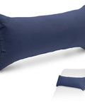 Waterproof Outdoor Lounge Chair Pillow With Strap, Headrest Cushion For Pool Lounger And Patio Chaise, Navy