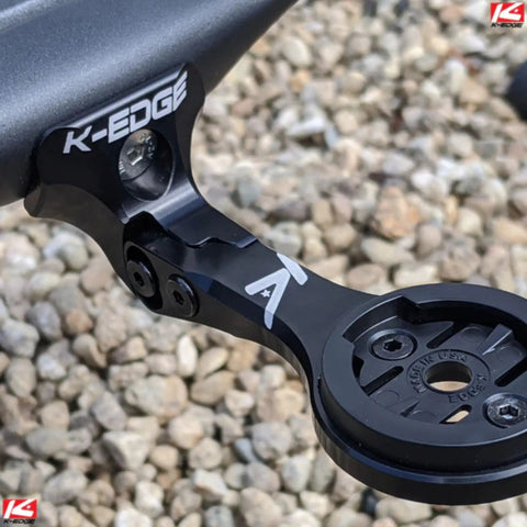 Gen 6 Madone And Emonda Bicycle Computer Mount For Garmin GPS Devices attached to aero bars