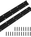 2 Pack 24 Inch Piano Hinge Stainless Steel Black Heavy Duty 304 Continuous Hinge For Cabinets And Doors In Boats Marine Applications
