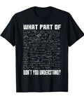 Funny Civil Engineer Short Sleeve T Shirt Gift For Students And Pros With Dope Engineering Motif And Math Humor For Builders Designers And Nerds Who Love Calculations Beams And Design Life, black cotton shirt with math graphics.