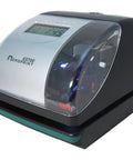 Real Deal Electronic Time Recorder With Battery Backup And Atomic Clock Sync, display and printing mechanism view.