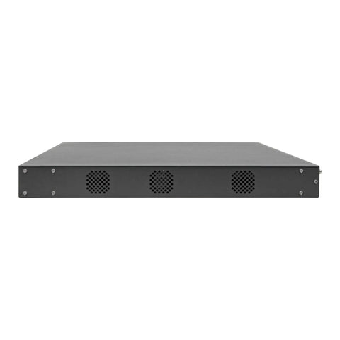 Smooth Operator Cat5 Ip Kvm Switch Running Up To 32 Servers With Badass Virtual Media Streaming For Zero Hassle Local Remote Control In A Tight 1U Rack Mount Setup, front view with cooling vents.