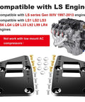 Heavy Duty LS Swap Motor Mounts Adapter Plates For Small Block Chevy To Gen 4 Engine Conversion with bolt kit and LS engine