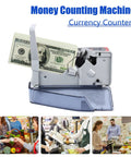 Portable Money Counter Machine Fast 600 Bills Per Minute Mini Cash Counter With Multi Currency Support