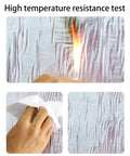 High temperature resistance test of Self Adhesive Asphalt Roofing Felt Roll And Waterproof Underlayment Tape for durability demo.