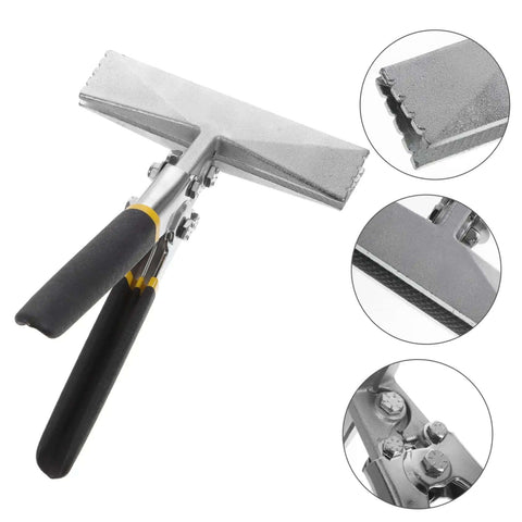 Two Pack Manual Sheet Seamer With Double Handle For Metal Flattening And Hemming, duckbill pliers style tool, close-up view