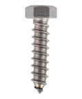 Beefy Stainless Lag Bolts 3/8 By 1-1/2 Inch Heavy Duty Wood Screws 25 Pack 304 Stainless Steel Hex Lag Screws For Decks And Industrial Projects ASME B18.2.1 Compliant