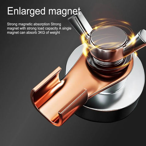 Sturdy Welding Ground Clamp With Powerful Magnetic Base and High Current Copper Terminal Holder for Heavy Duty Stable Jobs You Gonna Love It - close-up of strong magnetic attachment.