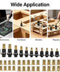 Heavy Duty Rivet Nut Tool Kit With Sixty Metric Press In Nuts M3 To M12 for various applications like electronics and furniture.