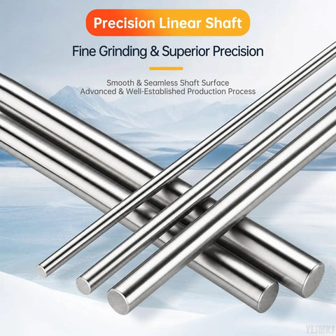 Cool 2 Pcs 6mm By 400mm Linear Motion Rods Shaft Guide Precision Rails angled view showing chrome plated rods for smooth gliding.