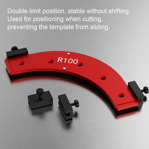 Top Shelf Round Corner Radius Template Set Built Tough With Heavy Grade Aluminum Alloy for precise router alignment.