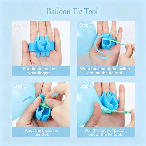 Obear 109 Pc Invisible Clear Matte Balloon Arch Kit With Heavy Duty Clamps For Wedding Birthday Decor Backdrop Party Supplies Not Included blue balloon tie tool