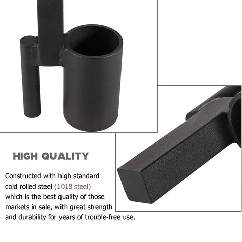 Close-up of 3/4 Inch Anvil Hole Tool for Repeatable Scroll Work in high-quality 1018 steel, showing durable construction details.