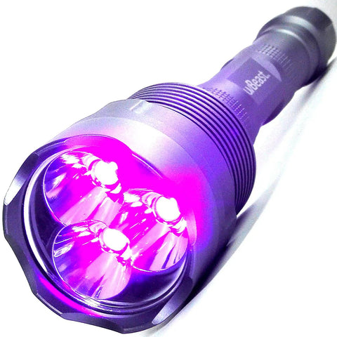 V3 385-395nm Black Light UV Flashlight With High Power Triple Broadband LEDs For Professional And Commercial Use Long Battery Life USA Stock Beast Mode Power Industrial Grade Blacklight
