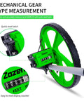 Distance Measuring Wheel With 10K Ft Range, Double Fold Design, showing quick reset latch and easy-read display counter