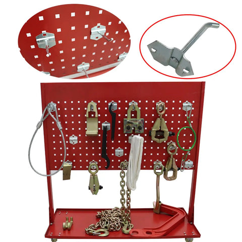 Heavy Duty Car Frame Repair Machine tool cart with hooks and accessories for auto body and frame repair tool storage