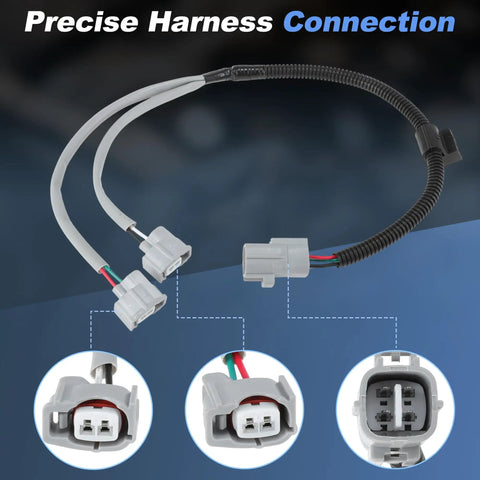 Knock Sensor With Harness Set Fits Lexus ES330 GX470 LS430 RX330 And Toyota 4Runner Avalon Tacoma Camry RAV4 Tundra OE 8961506010 8961520090 89615B6010 89615BZ030 89615BZ040 connector close-up