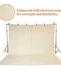 Heavy Duty Cotton Canvas Drop Cloth Set, 4 X 12 Feet, Pack Of 2, shown with internal seam detail for durability.