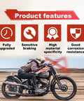 Motorbike riding showcasing Right Hydraulic Disc Brake Lever For Dirt Pit Bikes 90cc To 125cc with product features.
