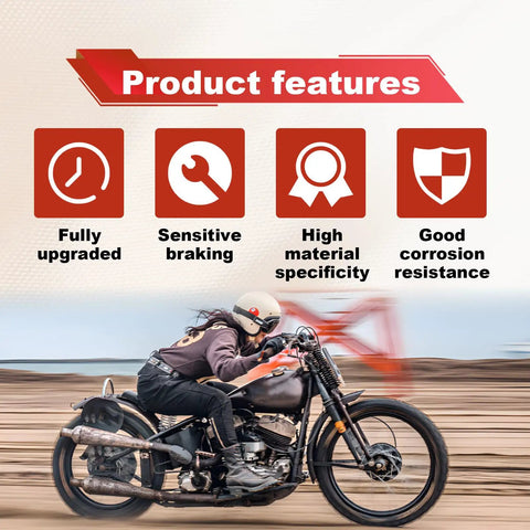 Motorbike riding showcasing Right Hydraulic Disc Brake Lever For Dirt Pit Bikes 90cc To 125cc with product features.