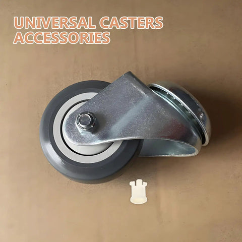 Thirty Piece White Plastic Furniture Caster Socket Inserts Solid Grip Straight Up Smooth Rolling Chair Wheel Adapters Zero Wobble Office Desk Leg Protectors Easy Peasy Repair Set For Rolling Chairs