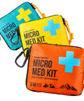 Front view of UltraLight Mini First Aid Kit Three Pack For Hiking Camping And Travel Ultralight Water Resistant Medical Kit