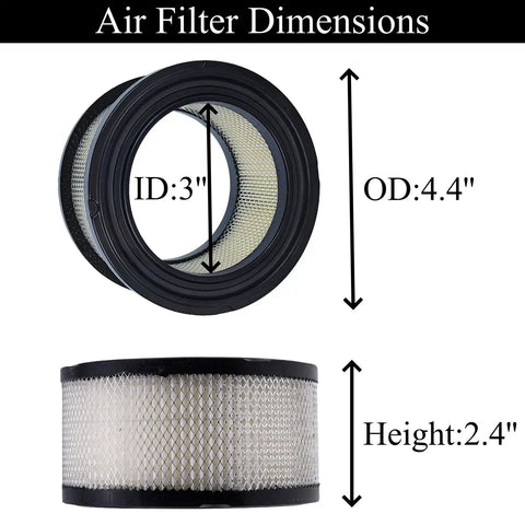 Air Filter Replacement 32170979 For Ingersoll Rand SS5 2340 2475 T30 Air Compressor dimensions ID 3", OD 4.4", height 2.4"
