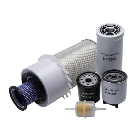 Maintenance Filters Kit For Skid Steer Loader LX465 LX485 LX565 LX665 L465 L565 LS140 LS150 with oil, fuel, air, hydraulic filters
