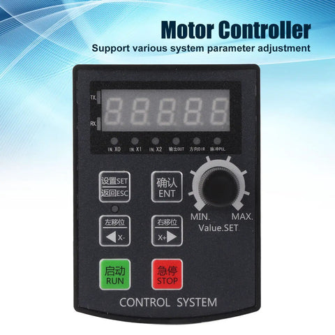 Motor Motion Control Module For Stepper And Servo Drives With 5 Digit Display And Multi Control Modes For Precise Positioning Angle And Loop Control DC 12 24V Plug And Play Ready For Industrial Automation, front view