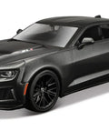 Chevrolet Camaro ZL1 Die Cast Car 1 24 Scale Officially Licensed Replica with black metal body and realistic details