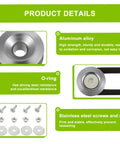 Universal Car Bumper Quick Release Kit Front And Rear Fasteners With Titanium Finish Heavy Duty Aluminum Alloy Tabs