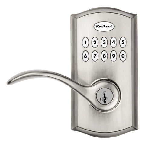 SmartCode 955 Pembroke Keypad Lever For Light Commercial Doors Keyless Entry Durable High Traffic Ready Satin Nickel Finish