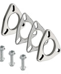 Heavy Duty 3 Bolt Exhaust Flange Upgrade Kit Crafted From Premium 304 Stainless Steel With Gaskets And Hardware For Seamless Pipe Connections Badass Weld Ready Setup, featuring stainless steel flanges and mounting bolts.
