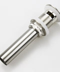 Easy Install Bathroom Sink Pop Up Drain With Overflow For Openings From 1.57 To 2.36 Inches Solid Brass Construction With Brushed Nickel