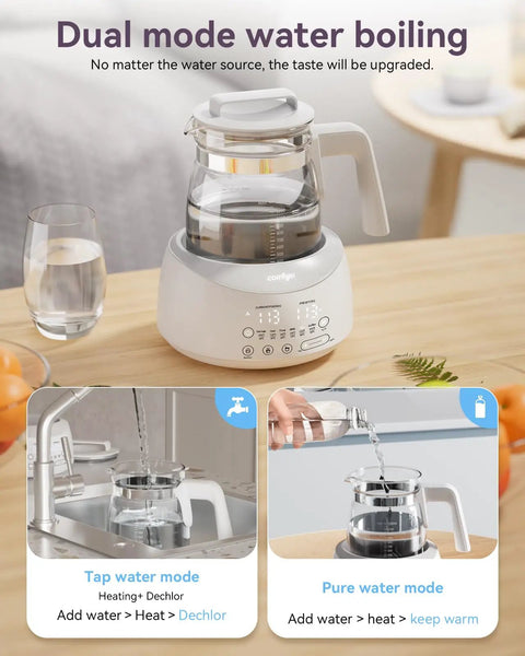 Bottle Warmer With Night Light And Fast Cooling Fan Instant Water Warmer For Bottles Electric Tea Kettle Style Warmer