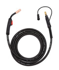 15 Foot MIG Welding Gun Stinger For Lincoln Magnum 100L K530-6 Replacement Torch coiled on white background