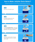 Instructions for jellyfish swim in Jellyfish Lamp Bluetooth Speaker With White Noise, 7 Color Changing Ocean Tank Light, 4 Modes.