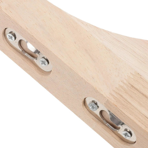 Close-up of Sturdy Wood Triangle Shelf Brackets For Floating Shelves Wall Mounted L Shaped Supports With Flexible Modular Design