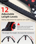 Abahub Twister Arm Exerciser is a high quality hydraulic power chest expander with 12 adjustable lengths for versatile workouts.