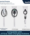 Outdoor EV Charger Pedestal Stand For Tesla And J1772 Type 2 Chargers Built Tough Weatherproof And Corrosion Resistant display