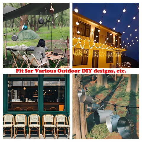 10Ft Outdoor Security Cable For Luggage And Bikes used for hanging decor and securing outdoor spaces, versatile for DIY projects.